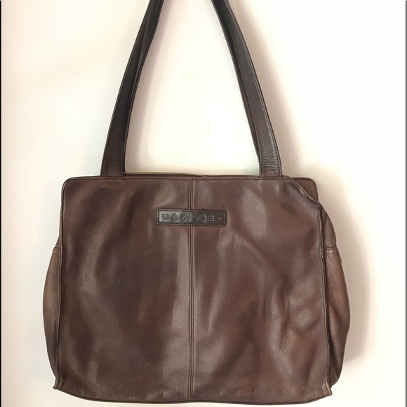 Fossil Handbags - Fossil two strap tote genuine brown leather